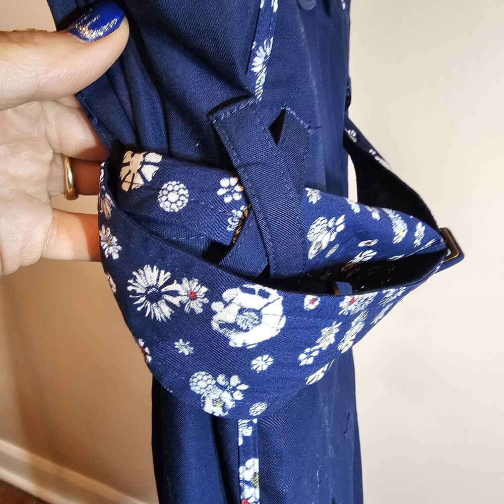 Jason Wu Blue Double-Breasted Trench Coat - Picture 6 of 10
